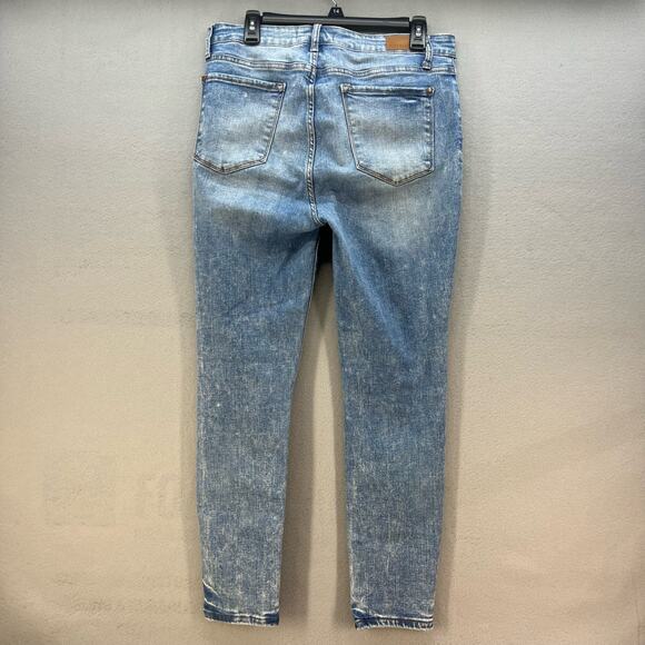 Judy Blue Women's Skinny Jeans Size 11/30 Acid Wash Modern School Normcore - Picture 4 of 14